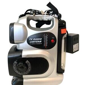 Jensen 5 " TV Radio Lantern Lights Siren Compass & Thermometer DC 12V Tested